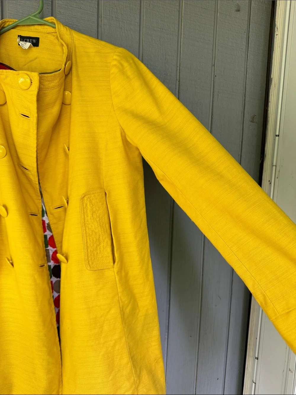 Jcrew Mustard Button Jacket Size 6